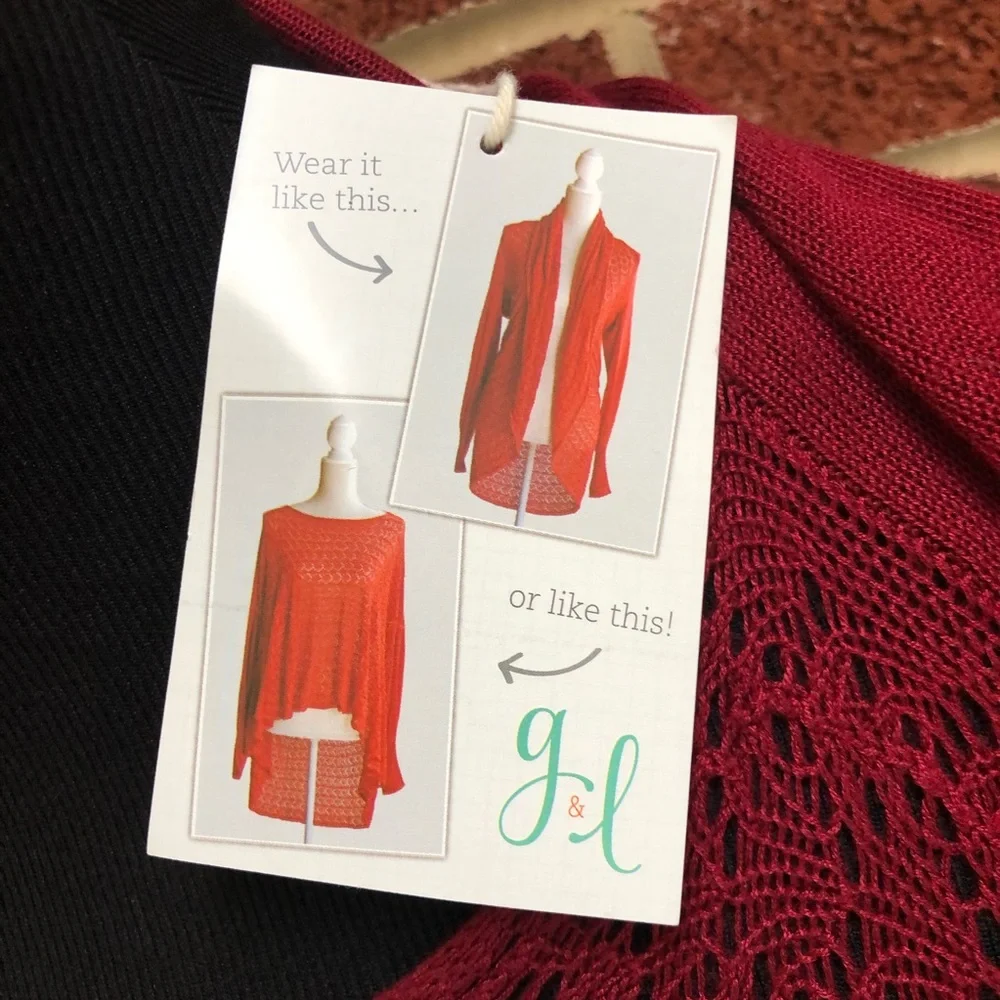 Grace & Lace Burgundy Sweater - Picture 7 of 7